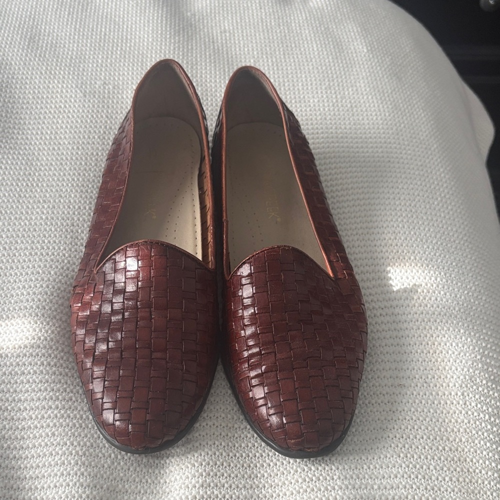 Cabin Creek Dark Brown Woven Loafers